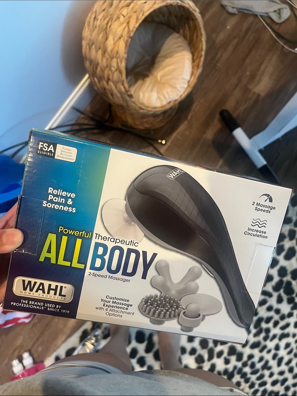 Wahl All Body 2-Speed Therapeutic Massager in Black
